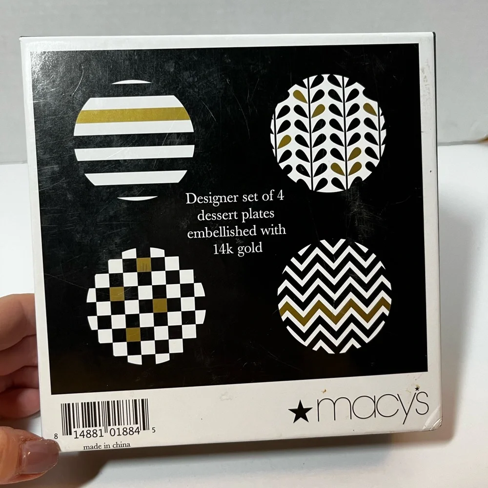 Macy’s Designer plates - set of 4